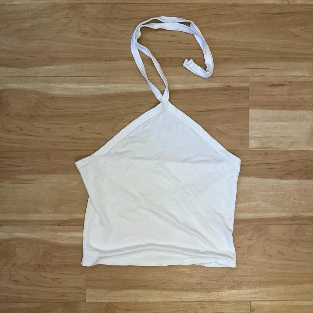 White Halter Neck Top - Picture 6 of 6